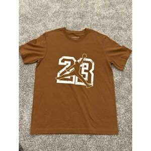 Jordan Flight Essentials Short-Sleeve Brown T-shirt Mens Size‎ Medium